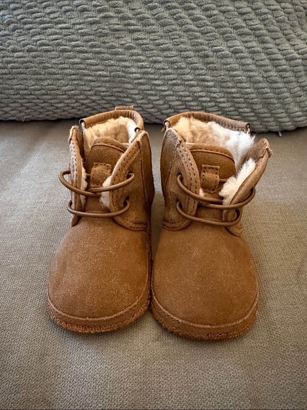 Uggs Children's Plush-Lined Brown Suede Boots